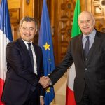 Nordio e Darmanin 3 febbraio 2025 (foto Ministero della giustizia)