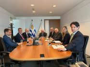 Uruguay - Incontro ministro Nordio prosecretario Diaz (foto Ministero della Giustizia)