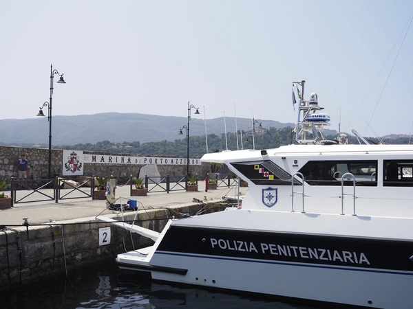 Porto Azzurro: la nuova motovedetta della Penitenziaria (foto di Barbara Cardini)