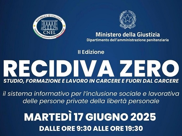 Locandina Recidiva Zero, seconda edizione 17 giugno 2025