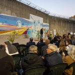 Cerimonia inaugurale del murale del Pastificio Futuro di Casal Del Marmo