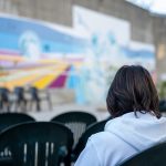 Ragazza di Casal Del Marmo co-autrice del murale