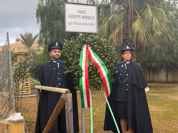 Intitolazione a Giuseppe Montalto del parco di Custonaci - 9 gennaio 2026 (foto del Ministero della Giustizia)
