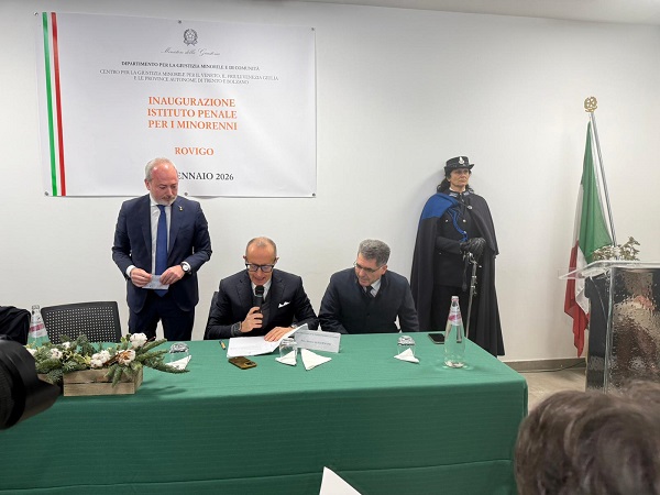 Inaugurazione Ipm Rovigo 8gen2026 (foto Ministero della giustizia)
