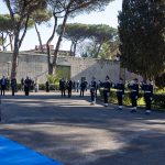 Andrea Ostellari davanti al Picchetto d'Onore