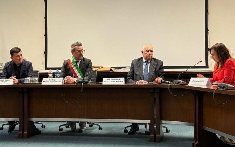Il Ministro Nordio a Spresiano (foto del Ministero della Giustizia)