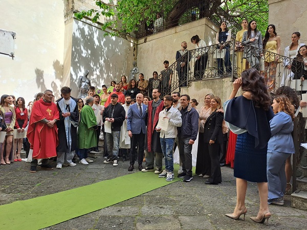 Premiazione di alcuni sarti detenuti a Secondigliano, nell'ambito del Ditale d'Oro