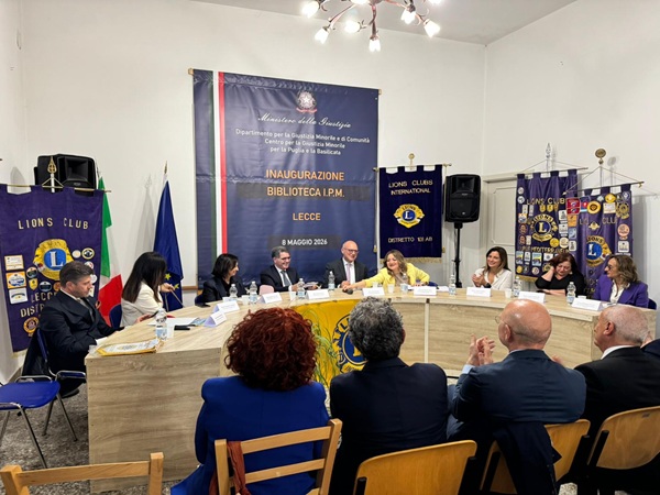 Inaugurazione Biblioteca Villa Tresca IPM LECCE