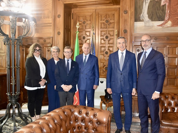 Nordio e una delegazione dell'Unione Camere penali italiane