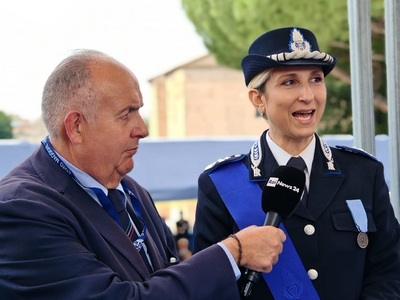 La Dirigente Carmela Finestra, testimonial della Polizia penitenziaria