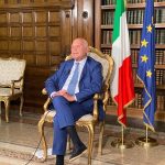 Il ministro Nordio intervistato in collegamento con Sky tg 24 Live-In