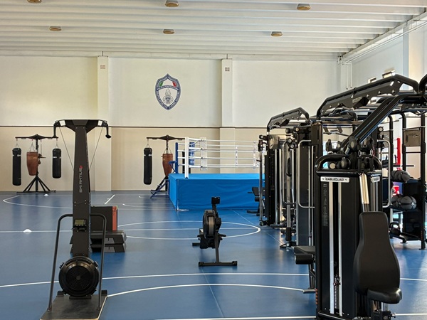 Palestra del centro sportivo Fiamme azzurre - Foto del ministero della Giustizia