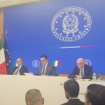 Viceministro Sisto in conferenza dopo il Cdm del 24 settembre 2026 (foto Ministero)