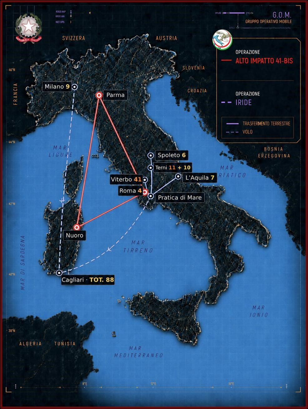 Operazione “Alto Impatto – Sicurezza Nazionale 41-bis”