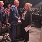 Carlo Nordio saluta omologa della Finlandia, Leena Meri - Abu Dhabi - 27 settembre 2026 - foto del Ministero della Giustizia