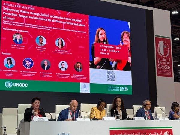 Carlo Nordio a congresso Onu - Abu Dhabi 27 settembre 2026 - foto del ministero della Giustizia