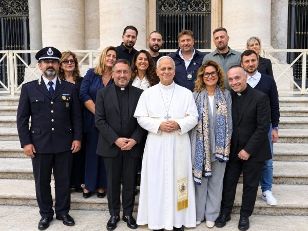 Rappresentanza della casa di reclusione di Arienzo da Papa Leone XIV
